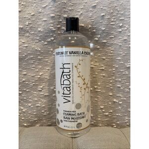 Vitabath Foaming Bath COCONUT VANILLA CREME JUMBO SIZE 38 fl oz. New!